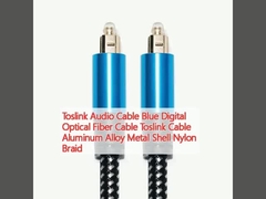 Toslink オーディオケーブル 青色デジタル光ファイバーケーブル Toslink ケーブル