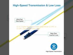 LC-LC デュプレックス光ファイバーパッチケーブル シングルモード LC/UPC - LC/UPC 光ファイバーパッチコード