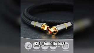 クリスタルクリアなオ​​ーディオ Toslink ケーブル SPDIF ファイバー