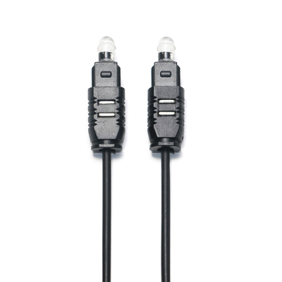 Toslink 光ケーブル OD2.2 ブラック 超薄型 Spdif 出力ケーブル サウンドバー ミニプレーヤー CD用