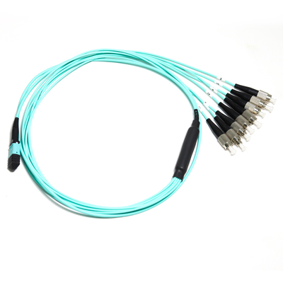 MTP/MPO ブルー ハイブリッド トランク ケーブル FC/MPO 8/1 12C コネクタ 機器テスト用