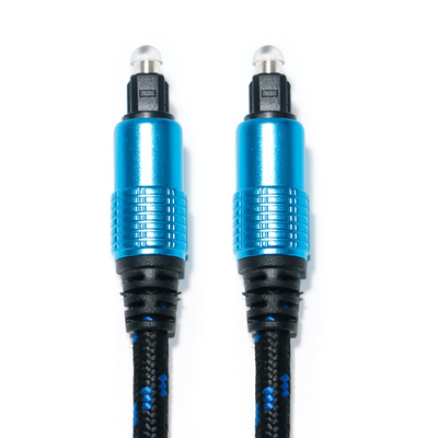 購入 TOSLINK オプティカル オーディオ デジタル ケーブル メッキ ラウンド Ject ニット ロープ ハイファイ サウンド ホームシアター用 1.8M 2M online manufacture
