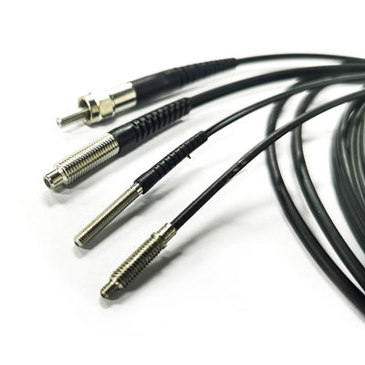 品質  Diffuse Reflection Optical Fiber Sensor M3/M4/M5 Series Connector Antenna 0.8mm 1m 工場