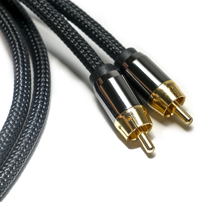 購入 RCA デジタル オーディオ ケーブル 3.5 ミリメートル ニット ナイロン ロープ メッキ アルミ合金シェル ゴールデン コネクタ プレミアム品質サウンドバー用 online manufacture