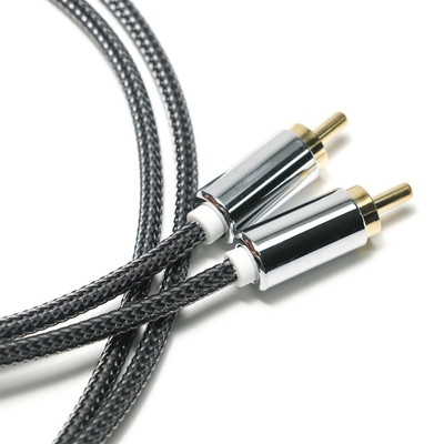 購入 RCA スプレンディッドブラックナイロンニットアルミ合金シェル OD6.0 サウンドバー用 HiFi 高級カーオーディオ 1.5M online manufacture