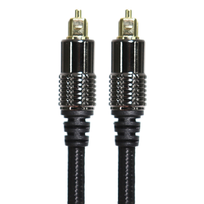 購入 TOSLINK 光オーディオケーブル OD5.0 Blakc Knite ロープメッキ合金シェルゴールドインターフェース 0.8M 1.2M ホームシアターサウンドバー用 online manufacture
