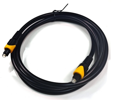 購入 トスリンク オプティカルケーブル オレンジ 黒 OB6.0 6MHz PVC 金色のコネクタ online manufacture