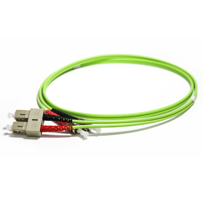 光ファイバーケーブル多重モードST複式アパートMM OM2 50/125 3.0mm繊維のST-LC UPC、1M/2M/3M/5M/10Mをパッチ・コード