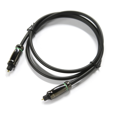 耐食性 TOSLINK 光オーディオ ケーブル OD6.0mm DVD ブルーレイ用ブラック ケーブル