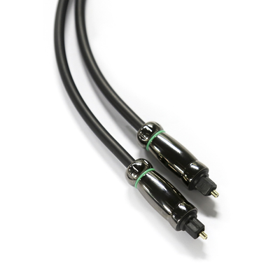 耐食性 TOSLINK 光オーディオ ケーブル OD6.0mm DVD ブルーレイ用ブラック ケーブル