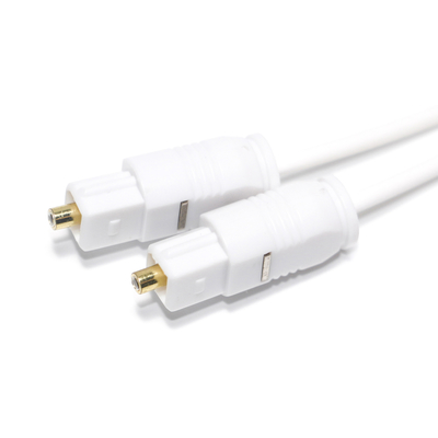 ファクトリー アウトレット デジタル光オーディオ ケーブル ホワイト Toslink SPDIF ホーム サウンド バー ミニ CD 用超薄型