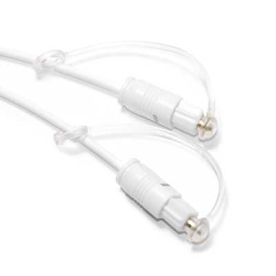 ファクトリー アウトレット デジタル光オーディオ ケーブル ホワイト Toslink SPDIF ホーム サウンド バー ミニ CD 用超薄型