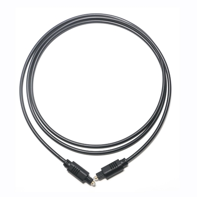 黒 Toslink OD4.0 光ファイバーケーブル PVC 射出スクエア Ject メッキゴールドポート 1M 1.5M 3M サウンドバー CD プレーヤー用
