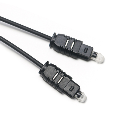 Toslink 光ケーブル OD2.2 ブラック 超薄型 Spdif 出力ケーブル サウンドバー ミニプレーヤー CD用