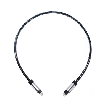 Toslink 光オーディオ デジタル ケーブル SPDIF ケーブル ニット ロープ メッキ シェル ポート ホーム シアター CD プレーヤー サウンドバー用