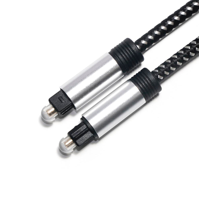 Toslink 光オーディオ デジタル ケーブル SPDIF ケーブル ニット ロープ メッキ シェル ポート ホーム シアター CD プレーヤー サウンドバー用