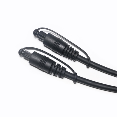 ブランドの新しいハイファイ サウンド Toslink 光オーディオ デジタル ケーブル S/PDIF メッキ金コネクタ黒 PVC 1.5 メートル 2.4 メートル 3 メートル