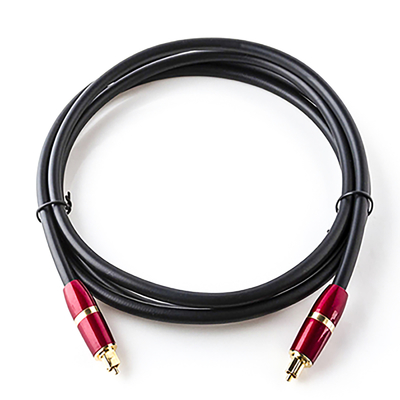 Toslink デジタル光ケーブル PVC メッキ ゴールド Spdif コネクター サウンドバー TV プレーヤー用 3 色 1M