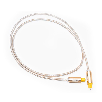Toslink ニット ロープ メッキつや消し金属シェル OD4.0 プラグ カー スピーカー デジタル ケーブル サウンドバー用