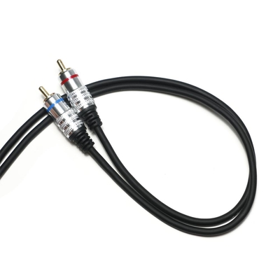 Factory oulet RCA 3.5MM オーディオケーブル レッド ブルー リム PCV カバー メッキ合金 CD TV サウンドバー用