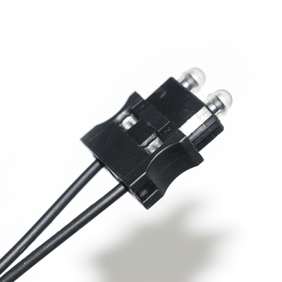 180dB/Km 装置テスト、機械コネクターのサーボ システムのためのプラスチック光ファイバー ケーブル OD2.2 細いケーブル