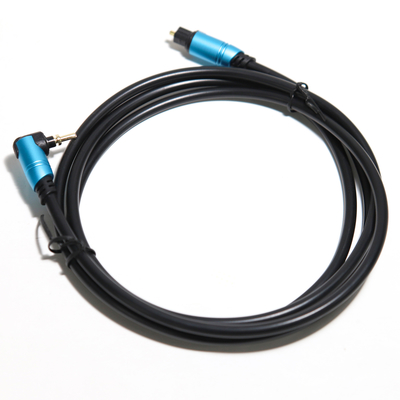 TOSLINK ブルー デジタル オーディオ 光ファイバー アルミニウム メタル シェル 接続 アンプ サブウーファー スピーカー サウンドバー 0.8M