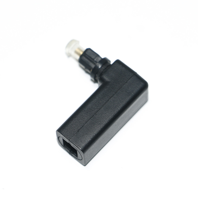 Toslink メス - Toslink オス 光 90 度 直角 オーディオ ケーブル アダプター ステレオ オーディオ コンバーター 360 回転