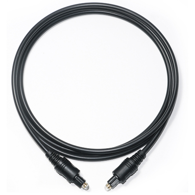 【ファクトリーアウトレット】Toslinkケーブル デジタル光オーディオ ブラックケーブル OD4.0 PVC TVサウンドバー AVレシーバー ゲーム機用