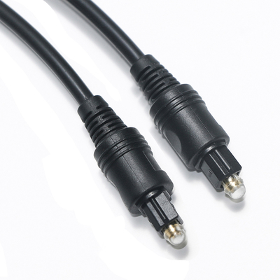 【ファクトリーアウトレット】Toslinkケーブル デジタル光オーディオ ブラックケーブル OD4.0 PVC TVサウンドバー AVレシーバー ゲーム機用
