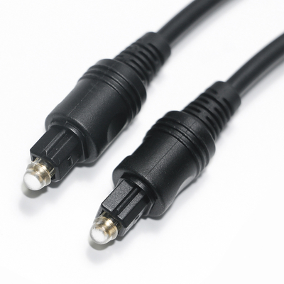 【ファクトリーアウトレット】Toslinkケーブル デジタル光オーディオ ブラックケーブル OD4.0 PVC TVサウンドバー AVレシーバー ゲーム機用