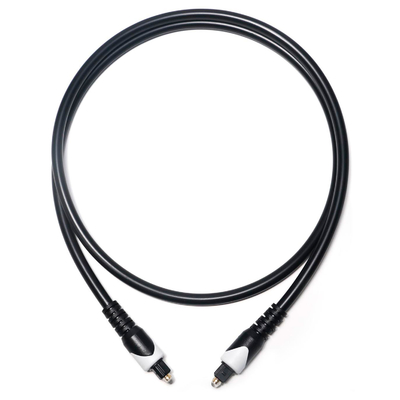 ホワイト & Toslink デジタルケーブル OD4.0 光ファイバーケーブルメッキ LSZH PVC シェルターラウンドプラグ家庭用 Plaer CD サウンドバー