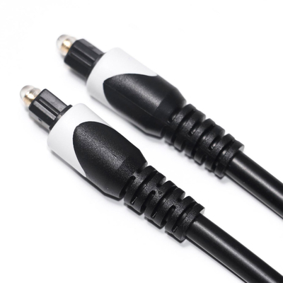 ホワイト & Toslink デジタルケーブル OD4.0 光ファイバーケーブルメッキ LSZH PVC シェルターラウンドプラグ家庭用 Plaer CD サウンドバー