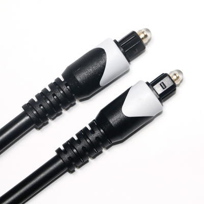 ホワイト & Toslink デジタルケーブル OD4.0 光ファイバーケーブルメッキ LSZH PVC シェルターラウンドプラグ家庭用 Plaer CD サウンドバー