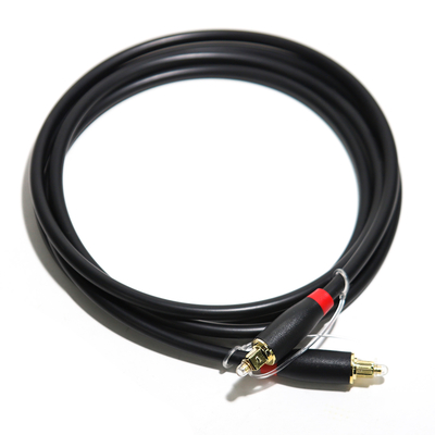 高品質の工場価格 24K デジタル オプティカル オーディオ Toslink ケーブル ABS メッキ金 Ject 1.5M