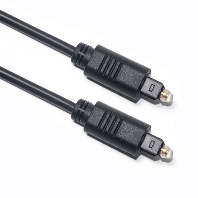 黒 Toslink OD4.0 光ファイバーケーブル PVC 射出スクエア Ject メッキゴールドポート 1M 1.5M 3M サウンドバー CD プレーヤー用