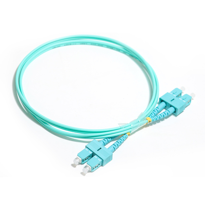 複式アパートの多重モードのWathet繊維のSU-UPC Ject 50/125um LSZHのジャケット3.0mm OM3をパッチ・コード