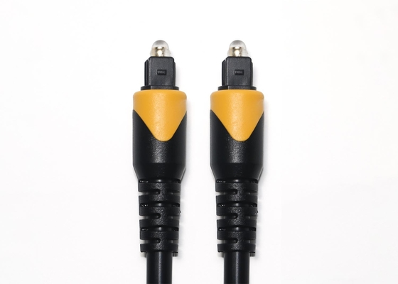 トスリンク オプティカルケーブル オレンジ 黒 OB6.0 6MHz PVC 金色のコネクタ
