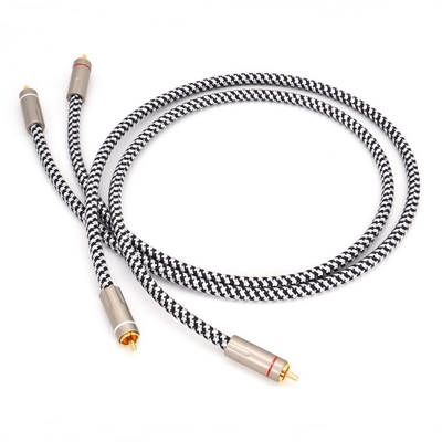 ハイファイ RCA ジャック ケーブル 3.5mm から TV PC アンプ DVD スピーカー用の 2RCA オーディオ ケーブル