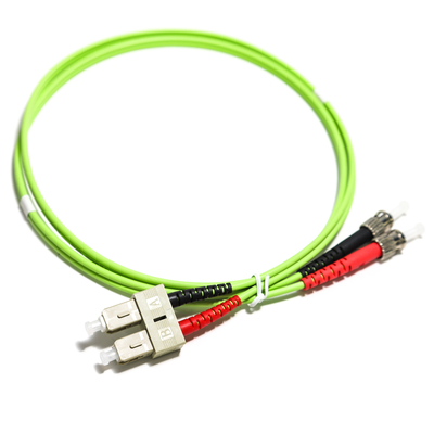 光ファイバーケーブル多重モードST複式アパートMM OM2 50/125 3.0mm繊維のST-LC UPC、1M/2M/3M/5M/10Mをパッチ・コード