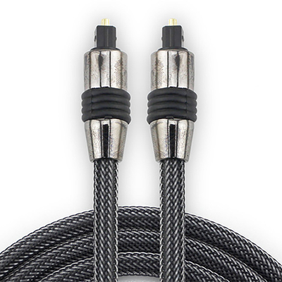 光ファイバーオーディオケーブル Toslink SPDIF ナイロンケーブル OD4.0 1m 2m 3m ブルーレイ CD DVD プレーヤー Xbox 360 PS3 ミニディスク用