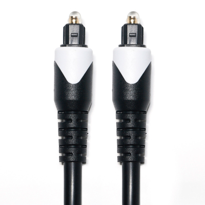 ホワイト & Toslink デジタルケーブル OD4.0 光ファイバーケーブルメッキ LSZH PVC シェルターラウンドプラグ家庭用 Plaer CD サウンドバー