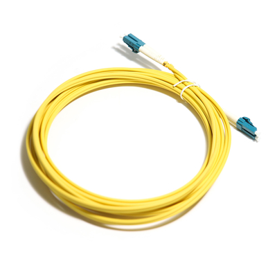 光ファイバーのコードの黄色い二重多重モードOM5 2M 3M WLAN LANのための5m 10G LC-LC