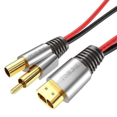 腐食耐性ゴールドプラチ TOSLINK 光音ケーブル 2 導体とOEM の利用可能