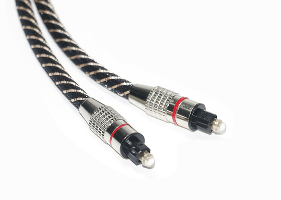 金属のコネクターFTTB上限のToslinkのケーブルの編みこみのジャケット20KM-60KM年
